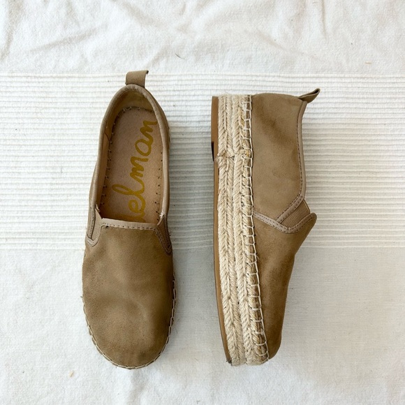 Sam Edelman Carrin Suede Espadrille Platform Slip-On Shoes - Picture 4 of 12